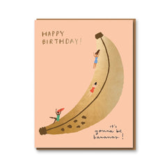 Banana Slide Birthday Card - 1973