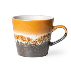 HKliving 70's Ceramics Cappuccino Mug - Fire