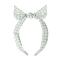 Rockahula Kids Gingham Mint Tie Head Band