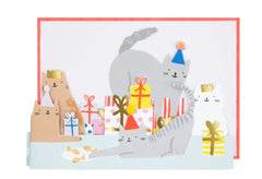Meri Meri Cat Party Concertina Card