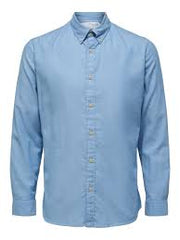 Selected Homme - Slim Flannel Shirt - Sapphire
