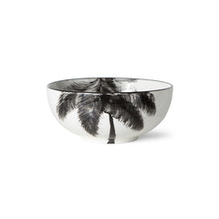 HKliving Bold & Basic Ceramics Porcelain Bowl - Palms
