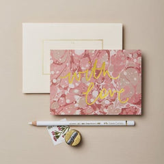 Wanderlust With Love Pink Card