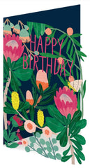 Roger La Borde Lasercut Floral ‘Happy Birthday’ Card