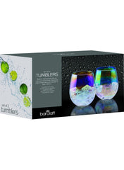 Barcraft Set of 2 Iridescent Tumblers