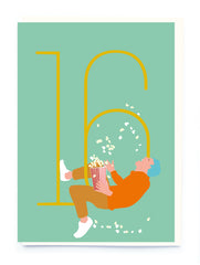 Noi Publishing Men's Age 16 Birthday Card