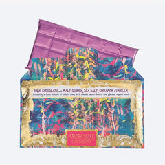 Arthouse Organic Handmade Chocolate - Underwater Dark Chocolate With Malt Crunch, Sea Salt, Cinnamon & Vanilla