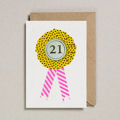 Petra Boase Age 21 Rosette Card