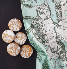 Lush Designs - Cat Tea Towel