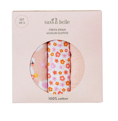 Sass & Belle Freya Swan Muslin Cloths