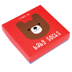Rex London Bear Baby Socks (4 pairs)
