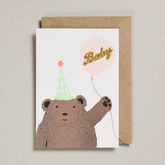 Petra Boase - Balloon Bear Baby Card