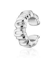 Scream Pretty - Silver Scrunchie Ear Cuff
