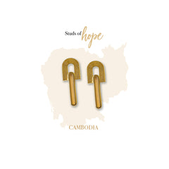 Vurchoo Gold Rainbow Studs - Cambodia