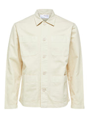 Selected Homme Loose Tony Overshirt - Oatmeal