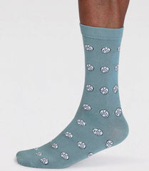 Thought Socks - Decain Men's Bamboo Golf Sports Socks - Lagoon Green