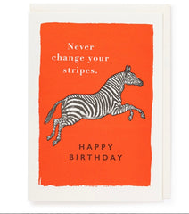 Archivist Happy Birthday Zebra Card