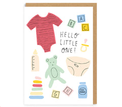 Ohh Deer - Hello Little One New Baby Card