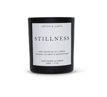 Lotus & Lapis Stillness Candle Black