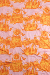 One Hundred Stars Roman Column Orange Scarf