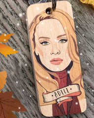 Adele Rustic Wooden Key Ring