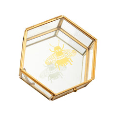 Sass & Belle Busy Bees Glass Jewellery Box