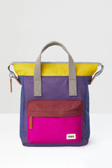 Roka Bantry B Small Sustainable Colour Blocking Backpack