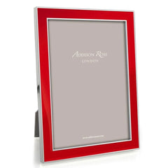 Addison Ross Red Enamel And Silver Frame