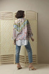 One Hundred Stars Patchwork Pastel Kimono