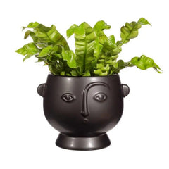 Sass & Belle Large Face Planter Matte Black