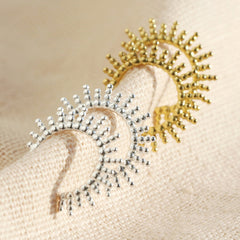 Lisa Angel - Sterling Silver Sunbeam Hoop Earrings