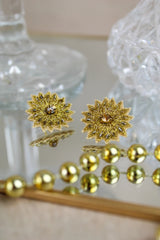 My Doris Starburst Studs - Gold