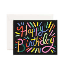 Rifle Paper Fireworks Birthday Card