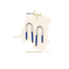 Vurchoo Lapis Arch Studs - Republic of Congo