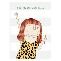 Rosie Made A Thing- Bloody Good Lined Notebook
