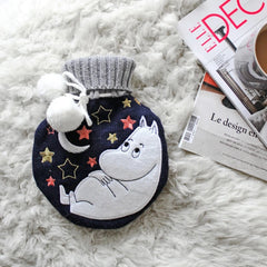 Moomin Moon Hot Water Bottle - Grey
