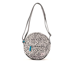 Roka Paddington B Sustainable Canvas Dip Dot Crossbody Bag