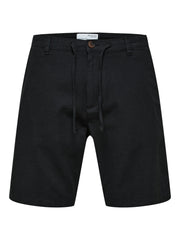 Selected Homme Comfort Brody Linen Shorts - Black