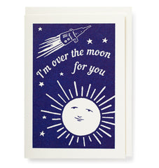 Over The Moon Card - Archivist Press