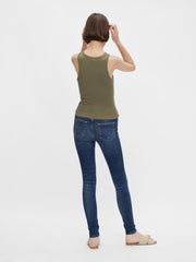 Pieces Taya Cropped Tank Top - Sea Turtle