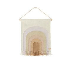 OYOY Mini Follow The Rainbow Mini Wall Rug - Lavender