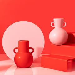 Sass & Belle Small Red Amphora Vase
