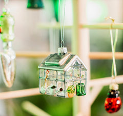Sass and Belle Mini Green House Bauble