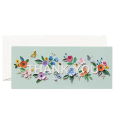 Rifle Paper Floral Cut Paper Thank You