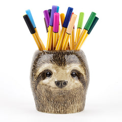 Quail Ceramics Pencil Pot - Sloth