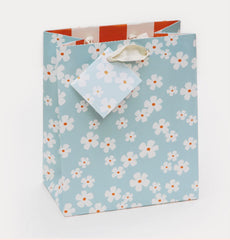Caroline Gardner - Fleur Floral Blue Medium Giftbag