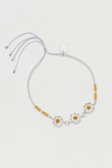 Estella Bartlett Wildflower Daisy Chain Louise Bracelet - Silver and Gold Plated