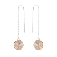 Cabbage White Fan Drop Earrings