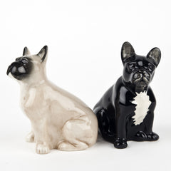 Quail Ceramics Frenchie Salt & Pepper - Fawn/Black