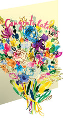 Congratulations Floral Bouquet - Greeting Card Roger La Borde
